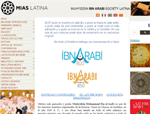 Tablet Screenshot of ibnarabisociety.es